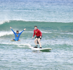 More than just a surfing lesson